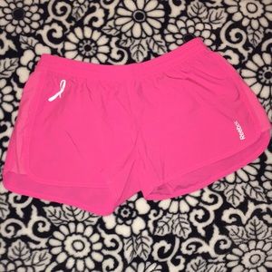 pink breast cancer reebok shorts